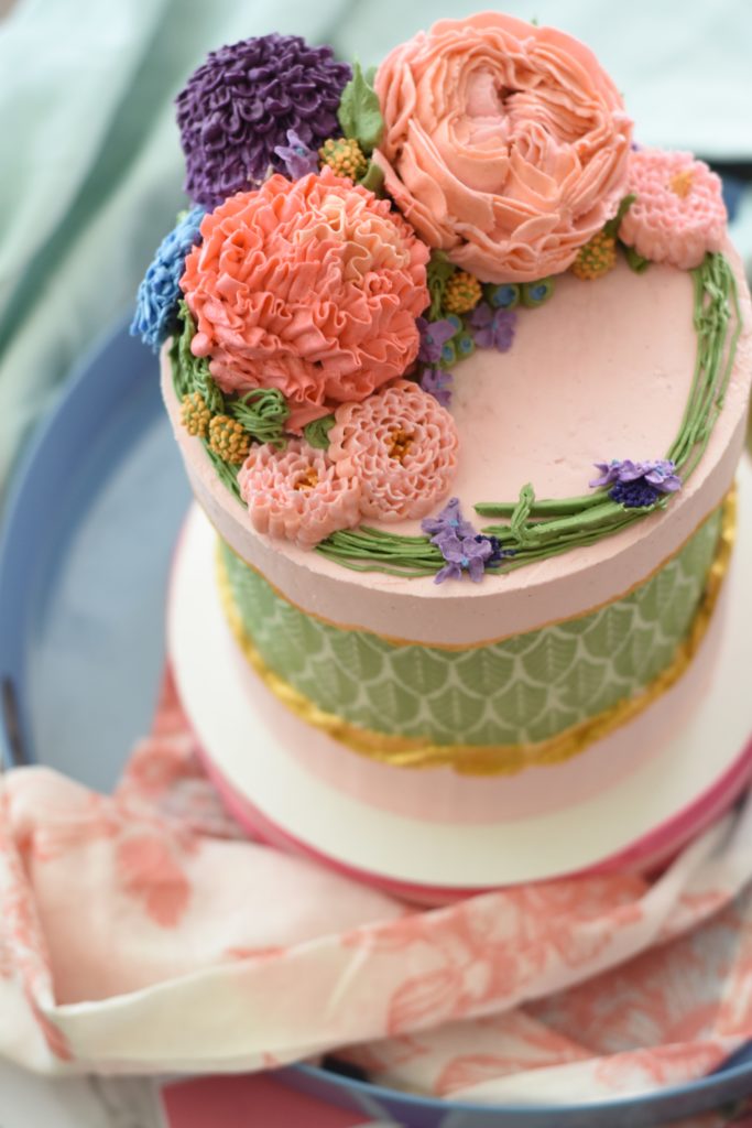 buttercream flower cake