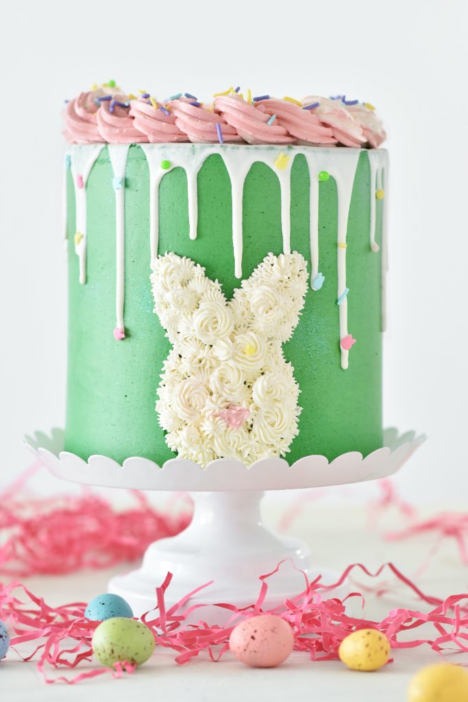 Easter bunny buttercream cake