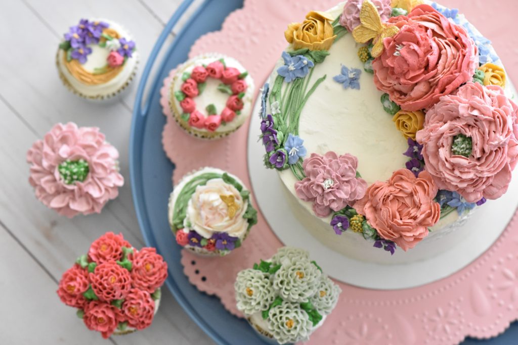 buttercream flower cake