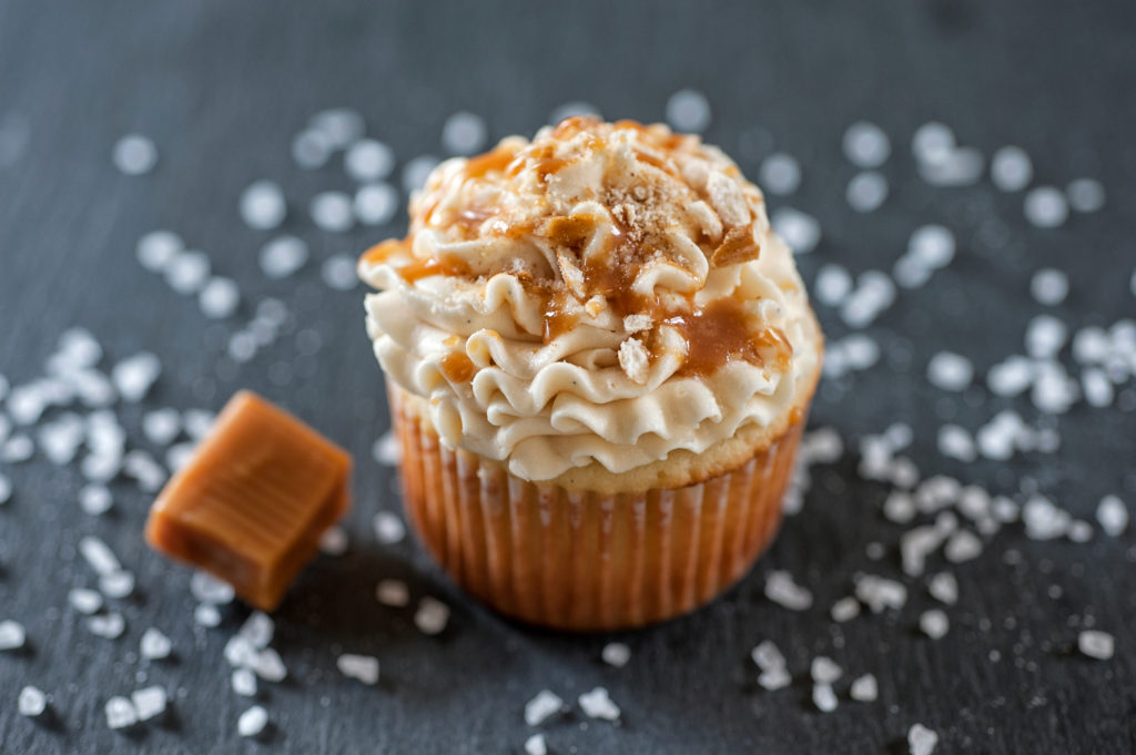 Salted caramel cupcake