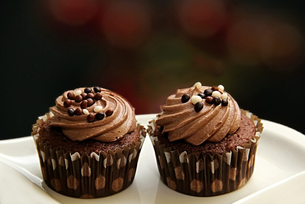 chocolate cupcake with chocolate buttercream
