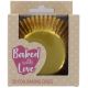 Gold Foil Baking Cases - 50 pack - single