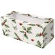 Vintage Holly Christmas Log Cake Box - 8 X In