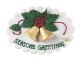 Seasons Greetings Bell Sugar Plaque