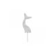Make A Wish Silver Glitter - Mermaid Tail Acrylic Cupcake Topper