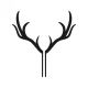 Make A Wish Black - Antlers Acrylic Cupcake Topper
