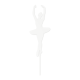 Make A Wish White - Ballerina Acrylic Cupcake Topper