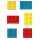Anniversary House Building Blocks Sugar Toppers x 6