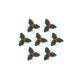 Anniversary House - Holly Sugar Toppers x 7