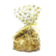 Anniversary House Gold Polka Dot Treat Bags with Twist Ties x 20