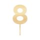 Make A Wish Birch Effect - Birthday Number 8 Wooden Cake Topper