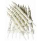 Anniversary House - White Glitter Candles x 12