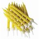 Anniversary House - Yellow Glitter Candles x 12