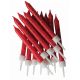 Anniversary House - Red Glitter Candles x 12