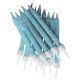 Anniversary House Pale Blue Glitter Candles x 12