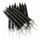 Anniversary House - Black Glitter Candles x 12