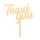 Make A Wish Birch Effect -Classic Thank You Cake Topper