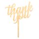 Make A Wish Birch Effect - Swirly Thank You Cupcake Toppers - Choose A Finish