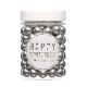 Happy Sprinkles Metallic Silver Medium Edible Choco Sprinkles
