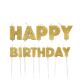 Anniversary House - Gold Happy Birthday Pick Candles