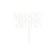 Make A Wish White Mrs & Mrs Double Heart Topper