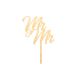 Make A Wish Wood Mr & Mr Cake Topper