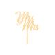 Make A Wish Wood Mrs & Mrs Cake Topper