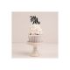 Make A Wish Black Mrs & Mrs Cupcake Topper