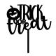 Make A Wish Black Trick or Treat Cake Topper