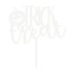Make A Wish White Trick or Treat Cake Topper