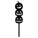 Make A Wish Black Pumpkin Cupcake Topper