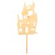 Make A Wish Wood Haunted House Cake Topper