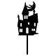 Make A Wish Black Haunted House Cupcake Topper