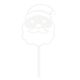 Make A Wish White Santa Claus Cake Topper
