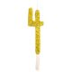 Gold Glitter Number Candles - 4