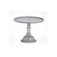 Mosser Marble -10 Inch Glazed Milk Glass Cake Stand