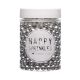 Happy Sprinkles Silver Small Edible Choco Metallic Sprinkles