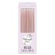 Make A Wish Tall Rose Gold Metallic Candles x 6