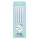 Make A Wish Tall Pastel Blue Candles x 6