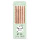 Make A Wish Tall Rose Gold Glitter Candles x 6