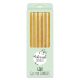 Make A Wish Tall Gold Glitter Candles x 6