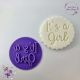 Sweet Treat Stamps It's A Girl - Embossing Stamp