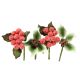 HOC Frosted Berry and Pine Cone Mini Sprays - Pack of 4