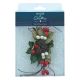 House of Cake - Pine Cone & Holly Spray - approx 160 x 80mm