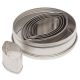 Leaf / Rugby Ball Stainless Steel Icing Cutter Set (6 Pieces)