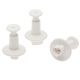 Small Heart 3-Piece Icing Plunger Cutter Set