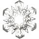 Set of 5 Large Snowflake Metal Icing & Pastry Cookie Cutters in Tin