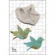 Floral Bird Silicone Icing mould