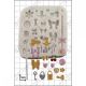 23 pc Tiny Decorations Silicone Icing Mould Set