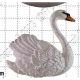 Swan (right) Silicone Icing Sugarcraft Mould